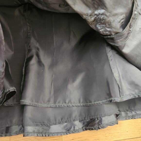 Vtg Midi Skirt Size 10 Womens Silver Textured Fairy Grunge Steampunk WhimsiGoth - Picture 9 of 13